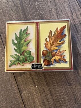 Vintage Double Deck Duratone Playing Cards in Box